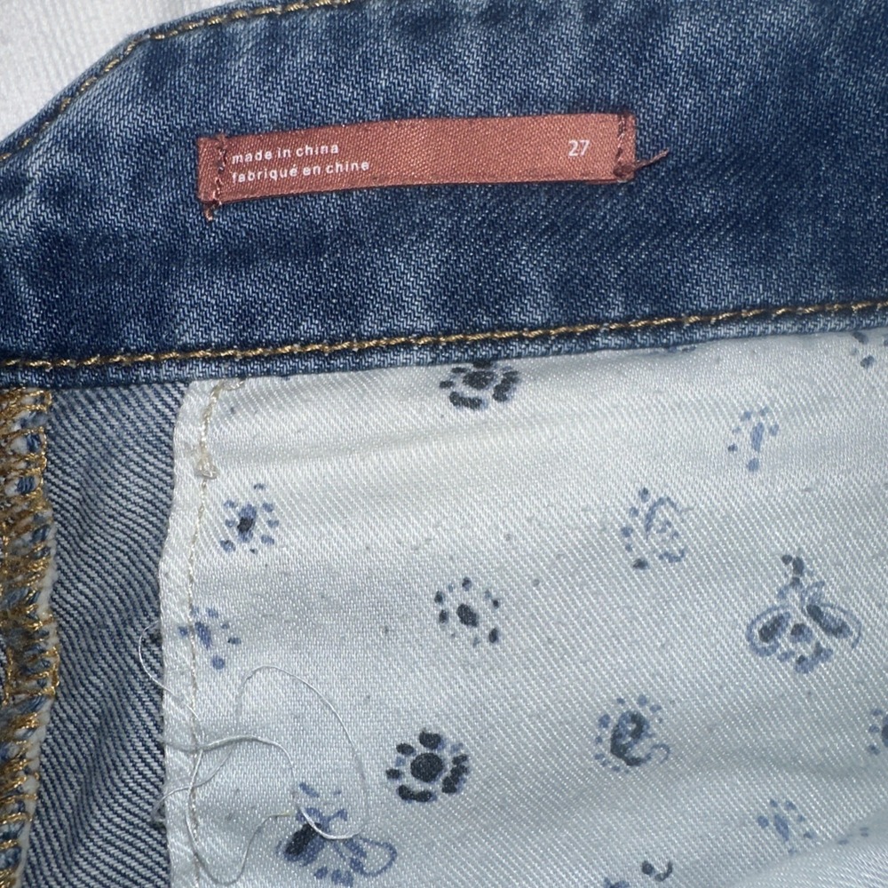 Pilcro Wide Leg Jeans Light Wash‎ High Rise Denim Size 27 - Picture 8 of 9